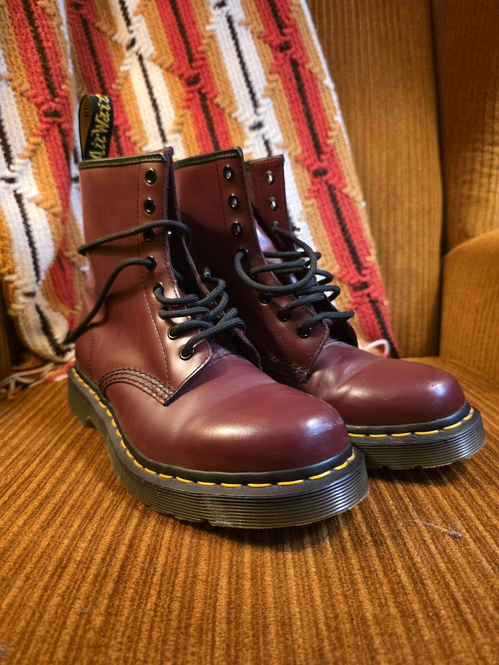 Dr. Martens Size 8 Women's Cherry Red Boots